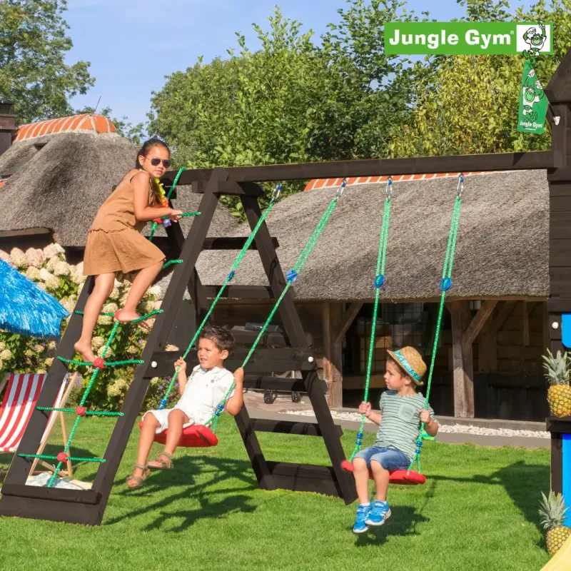 Sort Jungle Gym Climb Modul Tra Komplet Grundmalet 806 256 - Jungle Gym Gyngestativer - 5705858713489