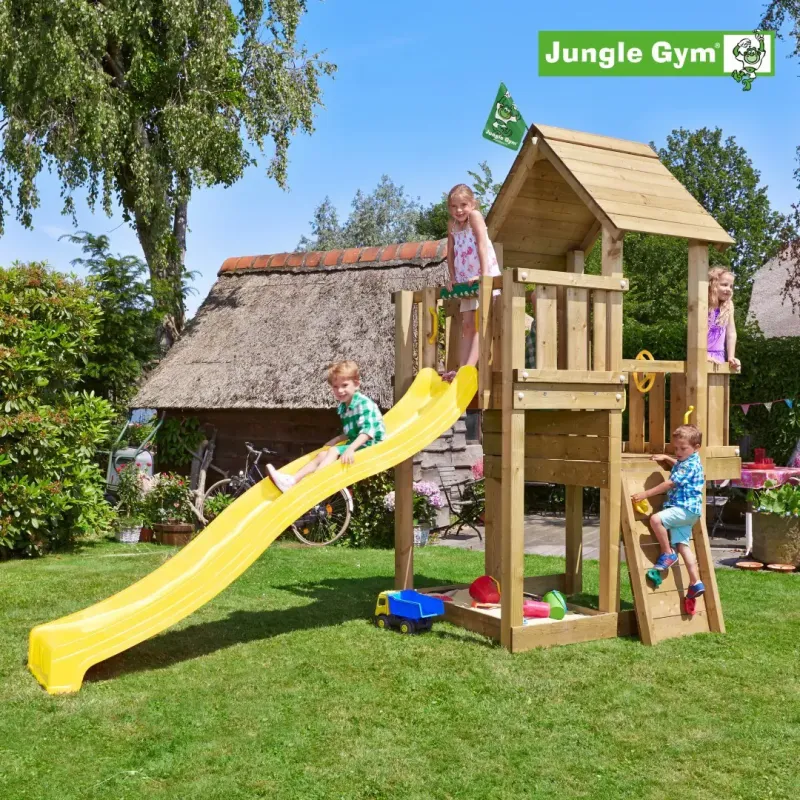 Jungle Gym Cubby Legetårn Komplet Ekskl Rutschebane 804 269b - Jungle Gym Gyngestativer - 5705858714158
