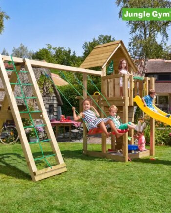 Jungle Gym Cubby Legetårn Komplet Inkl Climb Module Xtra Ekskl Rutschebane 804 269cb - Jungle Gym Gyngestativer  - 5705858714165