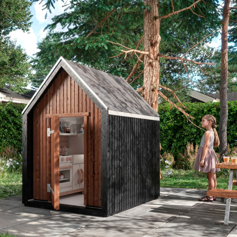 Plus Classic Legehus 144124 Ubehandlet Inkl Tagpap Alulister 167390 - Plus A/s Gyngestativer  - 5703393710826