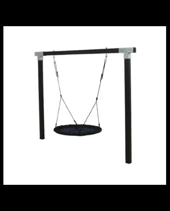 Sort Plus Cubic Gyngestativ Inkl Rund Redegynge - Plus A/s Gyngestativer  - 5703393726711