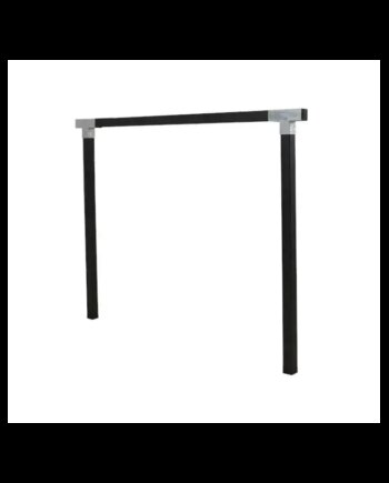 Sort Plus Cubic Gyngestativ Med 9x9 Oml Stolper Drager Inkl Beslag - Plus A/s Gyngestativer  - 5703393726674