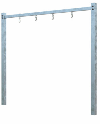 Plus Gyngestativ Ekskl Gyngesæder Varmgalvaniseret Stål 18523 - Plus A/s Gyngestativer  - 5703393710161