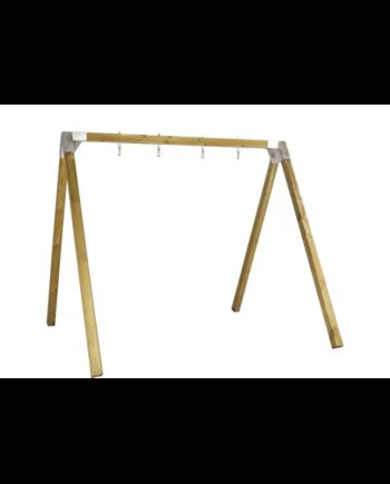 Plus Gyngestativ Multistolper Ekskl Gynger Natur 18521 - Plus A/s Gyngestativer  - 5703393185211