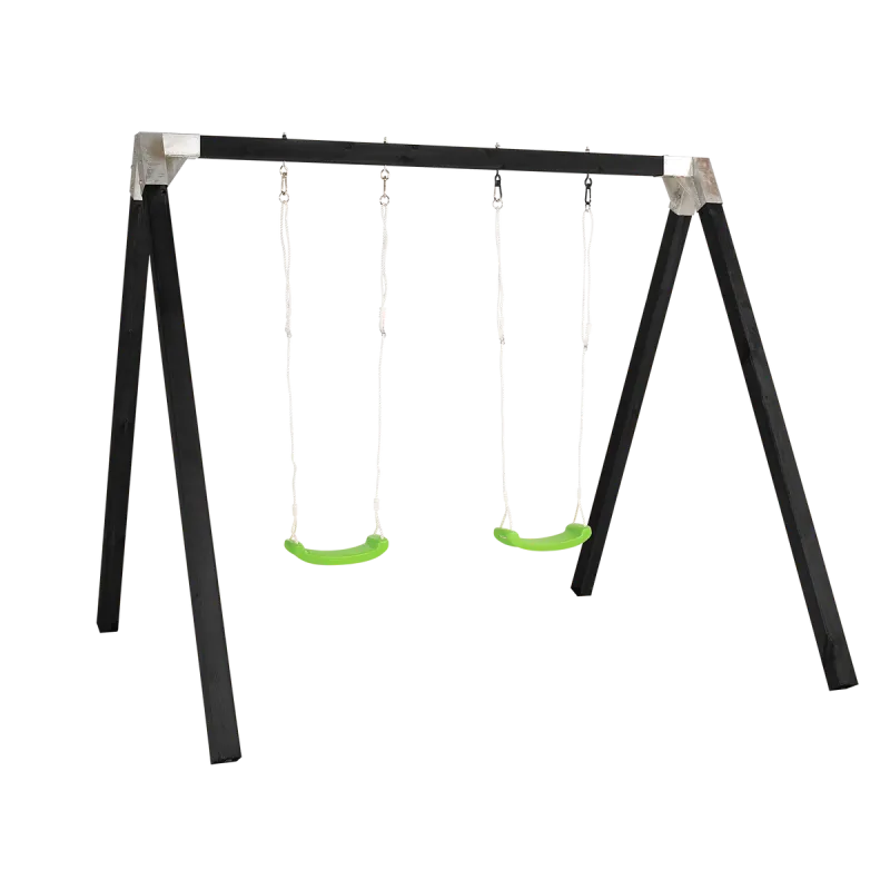 Grøn Plus Luksus Gyngestativ Inkl Ne Sæder 185190 - Plus A/s Gyngestativer - 5703393718075